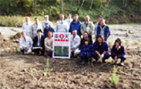 北海道魚付林プロジェクト第1弾「楽天株式会社の植樹活動」